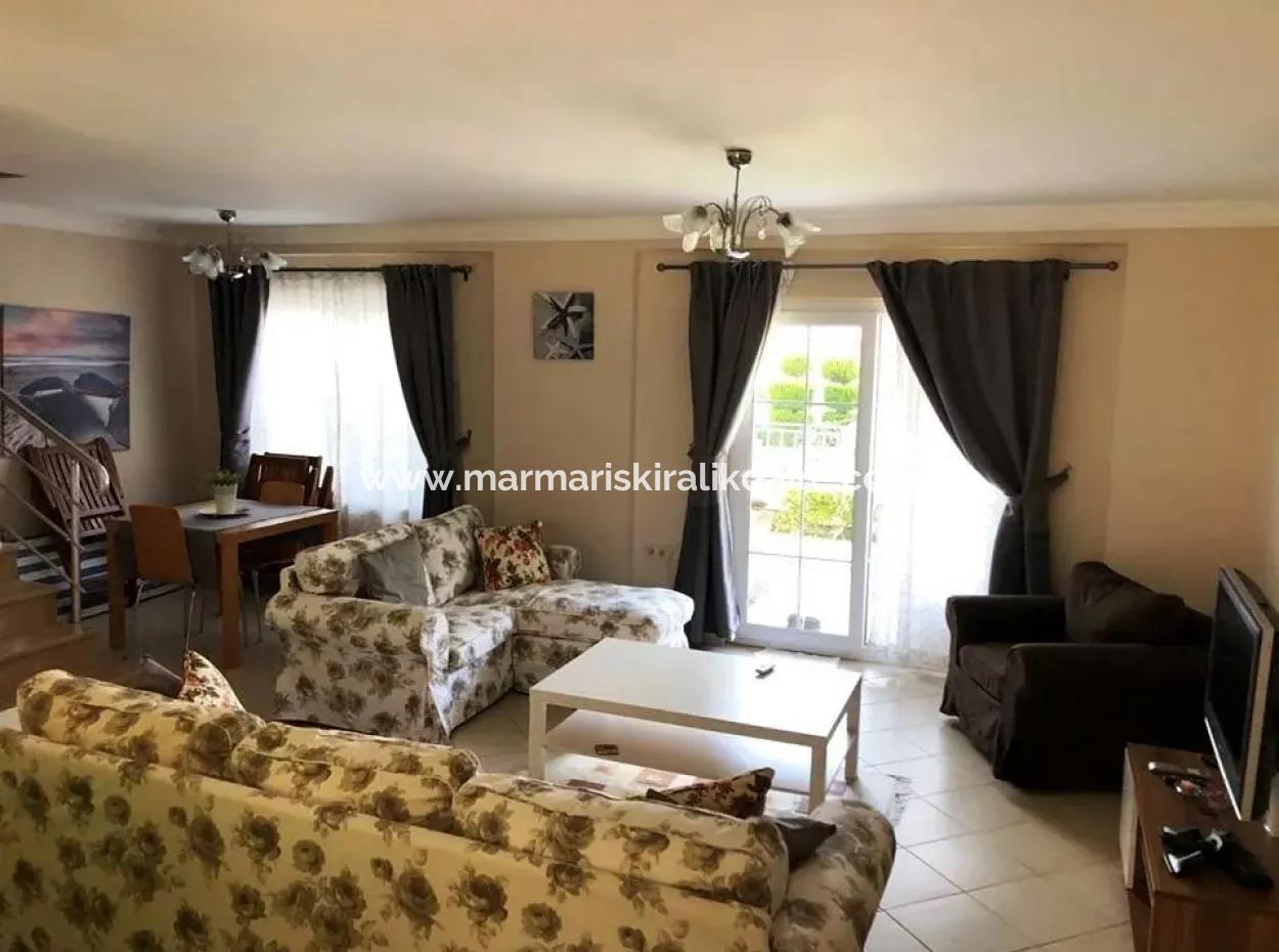Luxus 3 Zimmer 1 Wohnzimmer Duplex-Wohnung Mit Pool Marmaris Icmeler