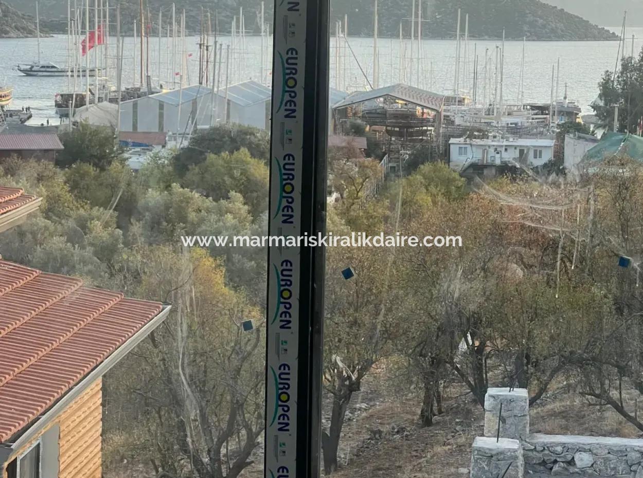 Villa Zum Verkauf In Marmaris Bozburun Nachbarschaft Mit Meerblick, Freistehendem Garten, Parkplatz