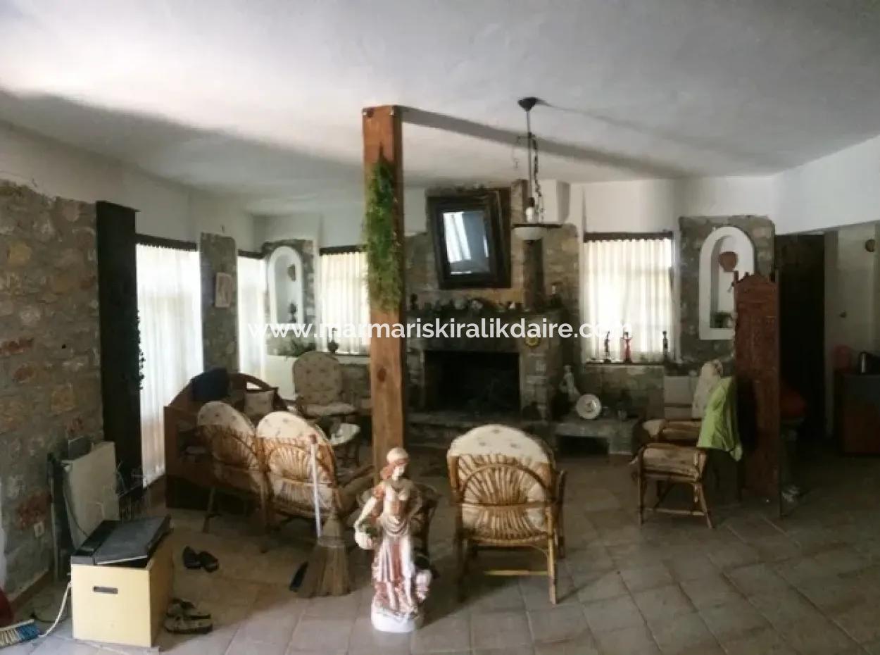 Stein Villa Mit Pool, 8 Zimmer, 740M2-Grundstück Zum Verkauf In Gökova Region