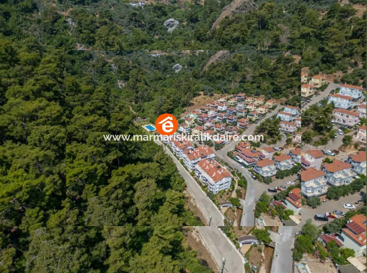 3 1 Garten-Maisonette-Wohnung Zum Verkauf In Beldibi Im Stadtteil Marmaris In Einem Komplex Mit Blick Auf Die Natur Swimmingpool
