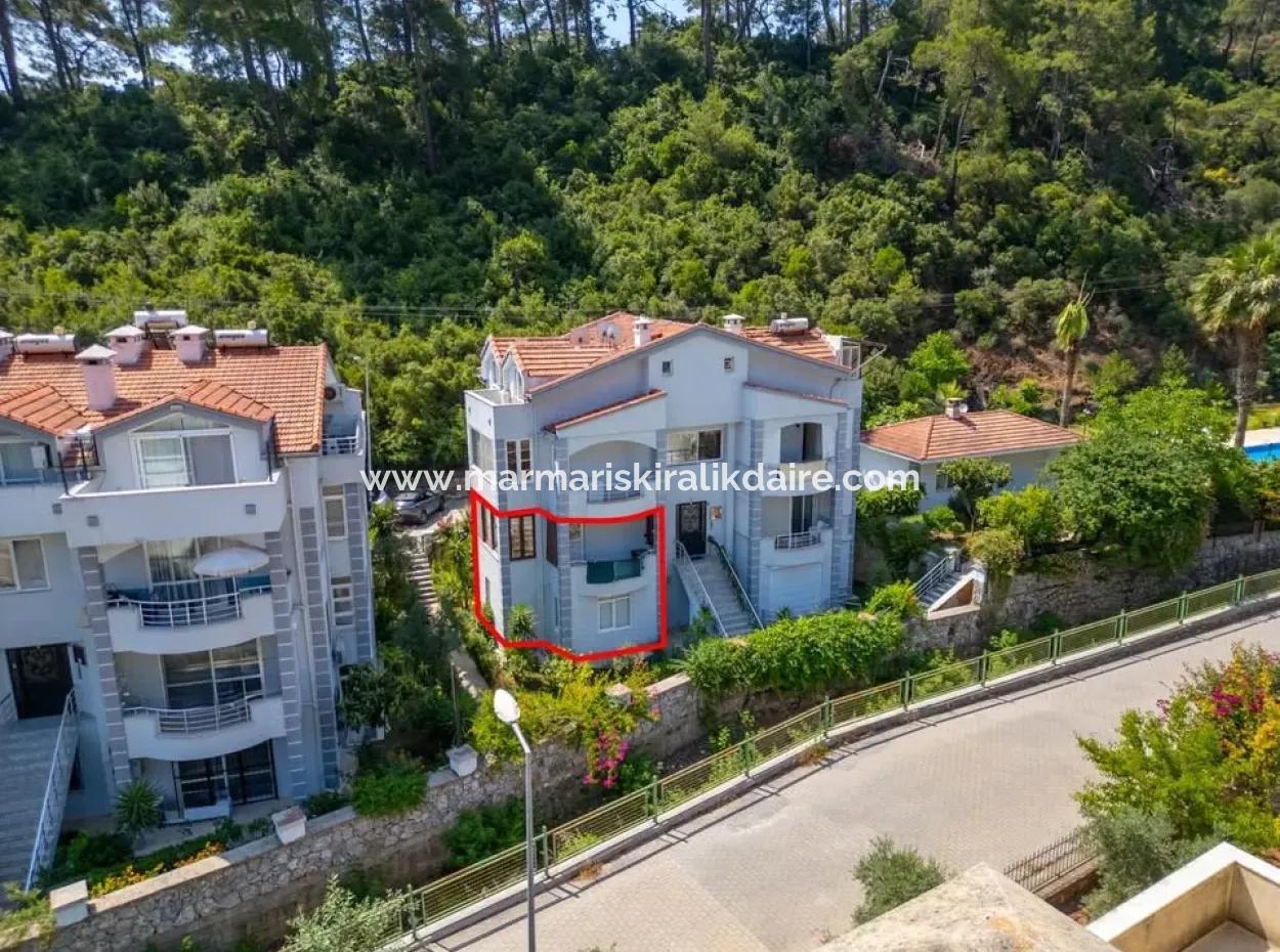 3 1 Garten-Maisonette-Wohnung Zum Verkauf In Beldibi Im Stadtteil Marmaris In Einem Komplex Mit Blick Auf Die Natur Swimmingpool