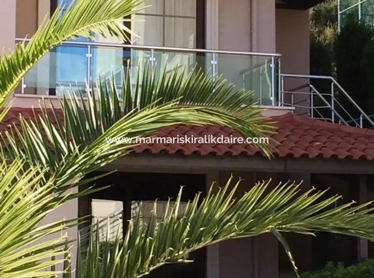 Super Luxury Duplex Apartment With Swimming Pool In Icmeler, Within The Site