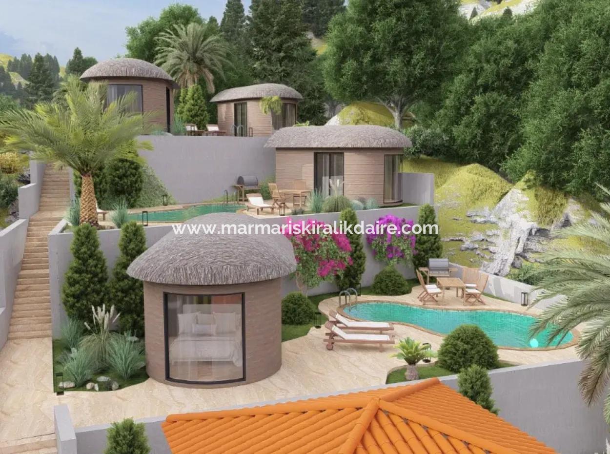 Boutique Hotel For Sale With 20 Rooms Infinity Pool With Forest View In Atakoy, 7 Km From Akyaka, Mugla