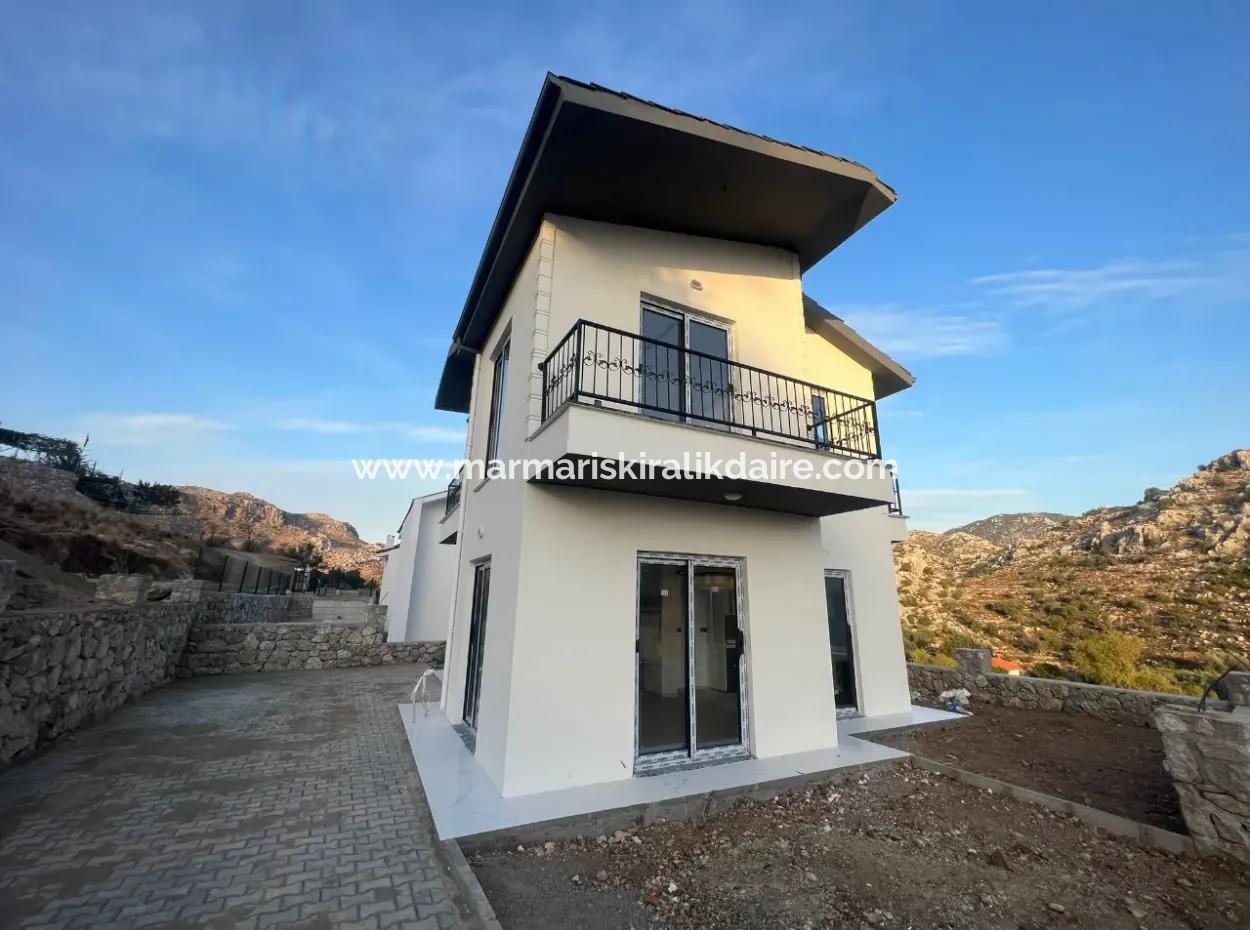 Villa For Sale In Marmaris Bozburun Neighborhood With Sea View, Fully Detached Garden, Parking Lot