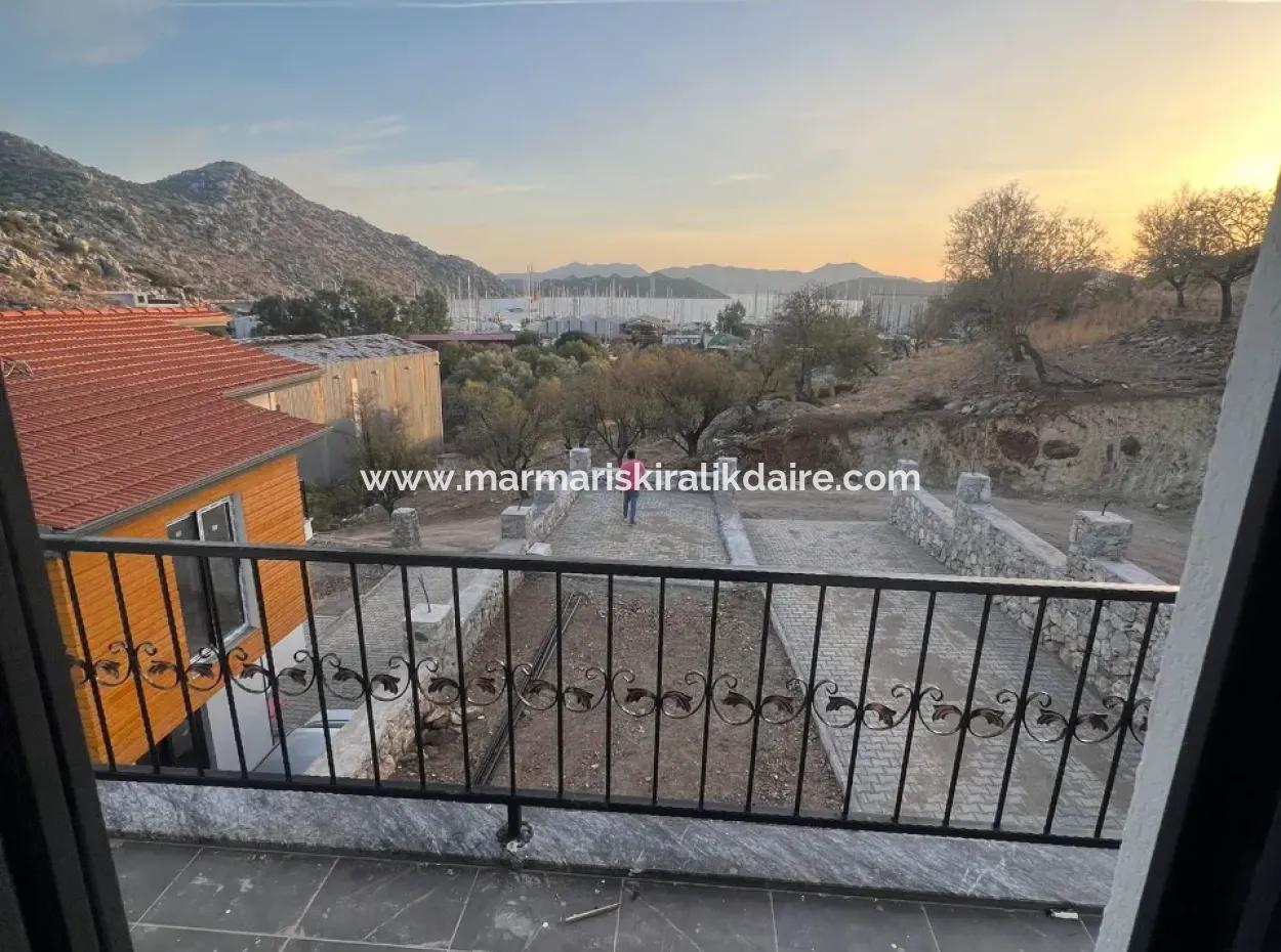 Villa For Sale In Marmaris Bozburun Neighborhood With Sea View, Fully Detached Garden, Parking Lot