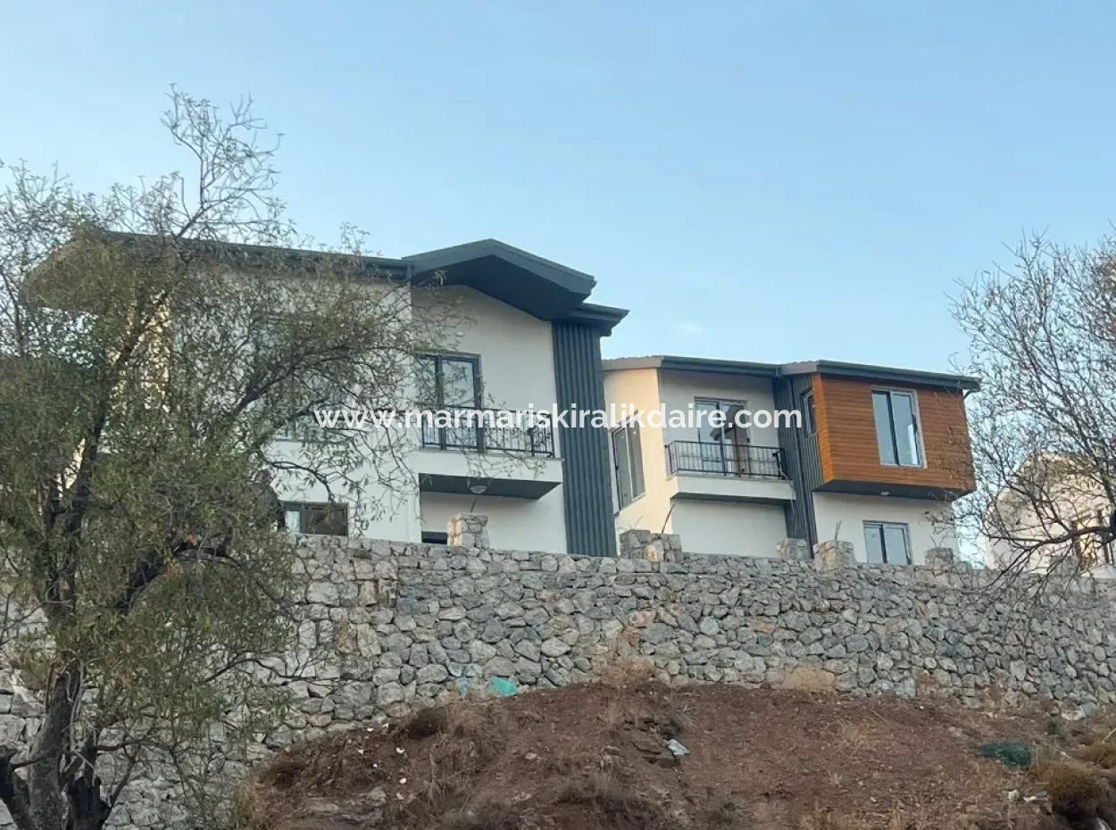 Villa For Sale In Marmaris Bozburun Neighborhood With Sea View, Fully Detached Garden, Parking Lot