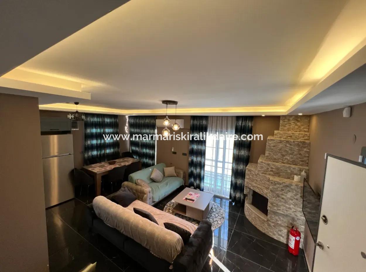 3 Rooms, 1 Living Room, 3 Bathrooms, Ultra-Luxury Daily Rental Villa With Fully Detached Swimming Pool In Marmaris Cetibeli Neighborhood