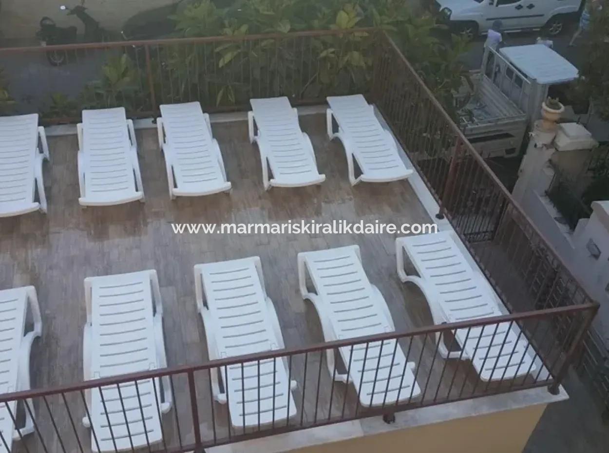 Furnished Apartment With Swimming Pool For Daily Rent In Marmaris Center