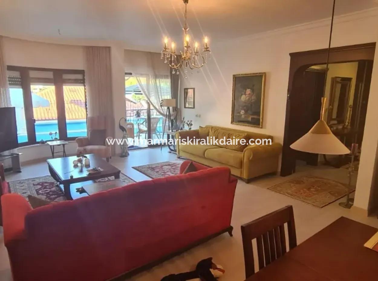 Villa For Sale In Armutalan, Marmaris With A Fully Detached Garden And Pool