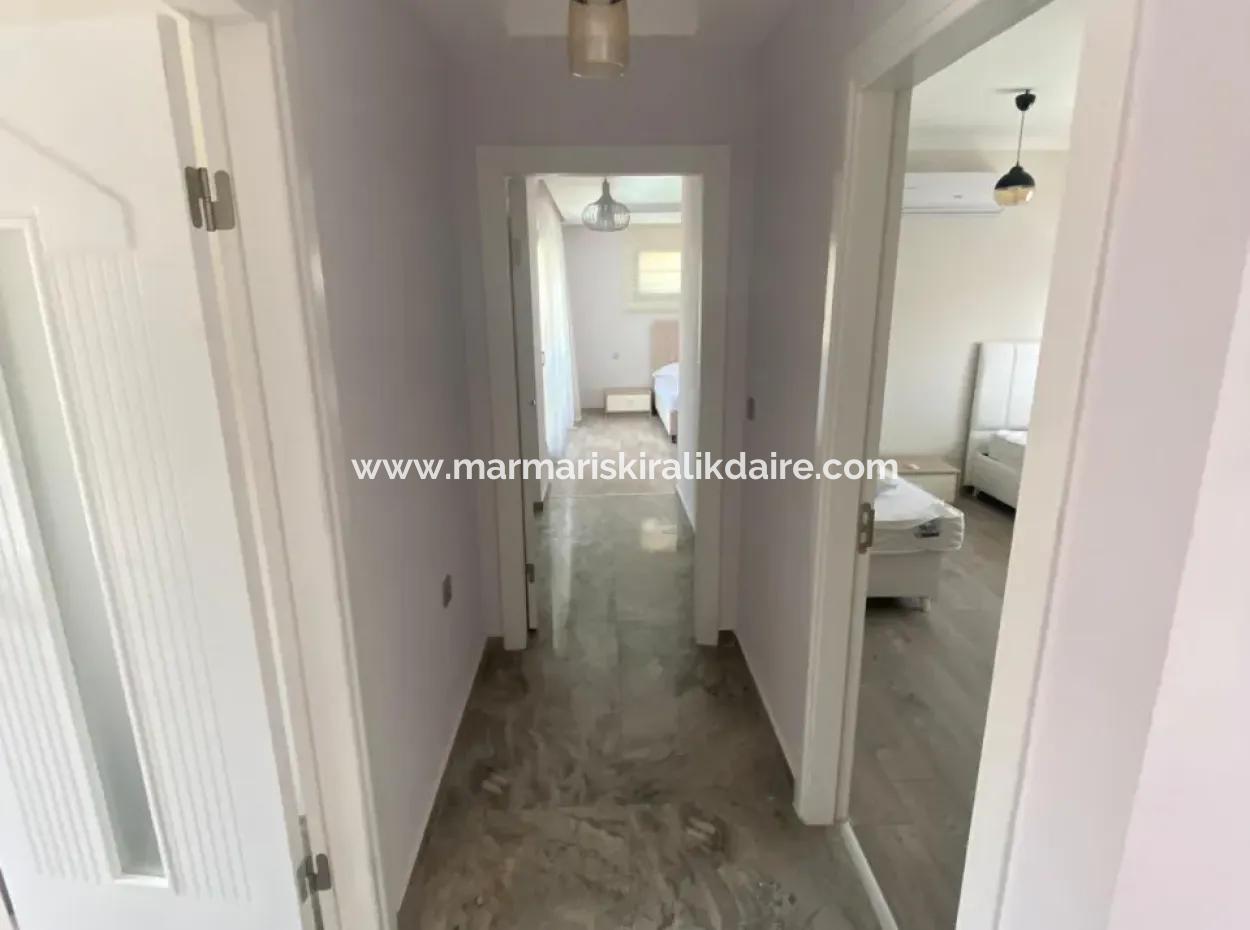 Marmaris Çamdibi 5 1 Fully Detached Pool Furnished Triplex Villa For Rent