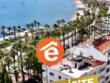 2 Rooms 1 Living Room 106M2 Mansion Apartment For Sale In A Magnificent Location By The Sea In The Center Of Marmaris